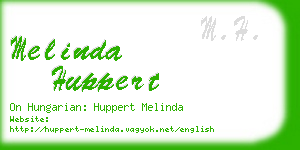 melinda huppert business card